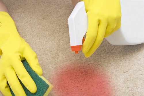 Professional upholstery cleaning in a Wimbledon living room