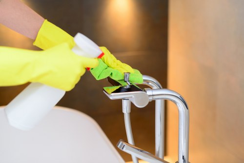 Professional office cleaning in Wimbledon reception area