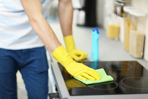 After builders cleaning in Wimbledon for a modern property with polished finishes