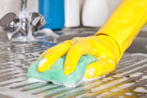 Professional cleaning of residential facade in Wimbledon