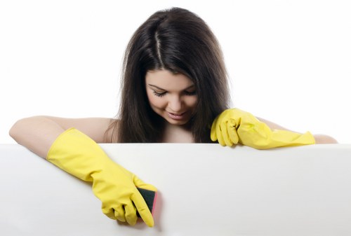 Technician deep cleaning a carpet in Wimbledon property